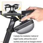 WEST BIKING Bicycle Mini Hardshell Tail Bag Saddle Bag, Yellow, Black, Grey