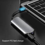 Type-C Extension Dock 8 In 1 Laptop Converter USB HUB Hub, USB HUB