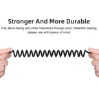 3.5mm Male To Female Spring AUX Extension Cable Speaker Audio Cable, Cable Length: 1.5m