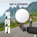 Bicycle Convex Rearview Mirror Large View 360 Degree Rotating Mirror, Convex Rearview Mirror