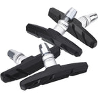 2 Pairs Silent V-brake Bicycle Brake Shoes, Black, Blue