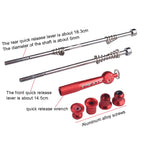 FMFXTR Mountain Bicycles Flower Drum Fast Disassembly Rod, Fast Disassembly Rod Black, Fast Disassembly Rod Red, Fast Disassembly Rod Blue, Fast Disassembly Rod Gold