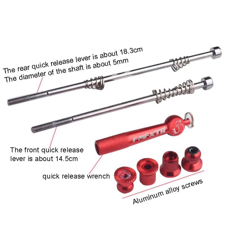 FMFXTR Mountain Bicycles Flower Drum Fast Disassembly Rod, Fast Disassembly Rod Black, Fast Disassembly Rod Red, Fast Disassembly Rod Blue, Fast Disassembly Rod Gold