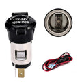 Car Modified Cigarette Lighter Waterproof Vehicle Charging Power Socket No Cigarette Type (with 1.5cm Line), Cigarette Type (with 1.5m Line), Cigarette Type (with 15cm Line), No Cigarette Type (with 1.5m Line), No Cigarette Type (with 15cm Line)