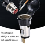 Car Modified Cigarette Lighter Waterproof Vehicle Charging Power Socket No Cigarette Type (with 1.5cm Line), Cigarette Type (with 1.5m Line), Cigarette Type (with 15cm Line), No Cigarette Type (with 1.5m Line), No Cigarette Type (with 15cm Line)
