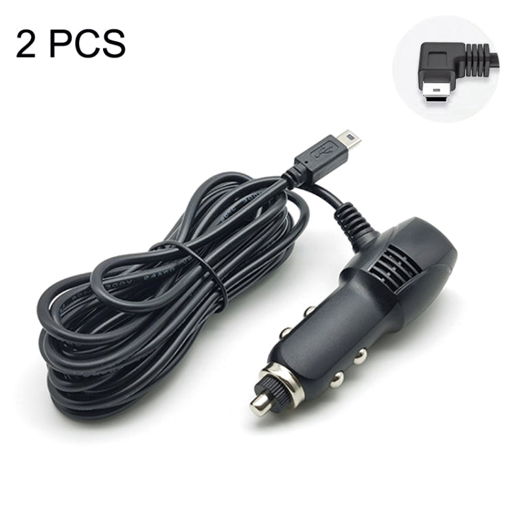 2 PCS Multifunctional Car Charger Fast Charging Driving Recorder Supply Line, Style:, 1A+2A, 1.5A+2.4A