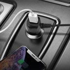 2 PCS Multifunctional Car Charger Fast Charging Driving Recorder Supply Line, Style:, 1A+2A, 1.5A+2.4A