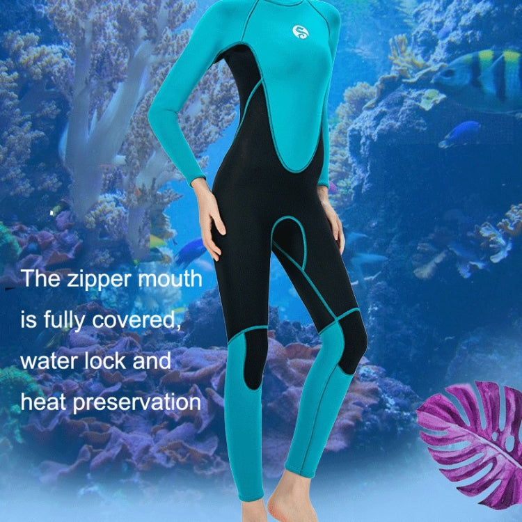 SLINX Women Slim Sun Protection Warm Wetsuit Long -Sleeved Full Body Snorkeling Surfing, XS, S, M, L, XL