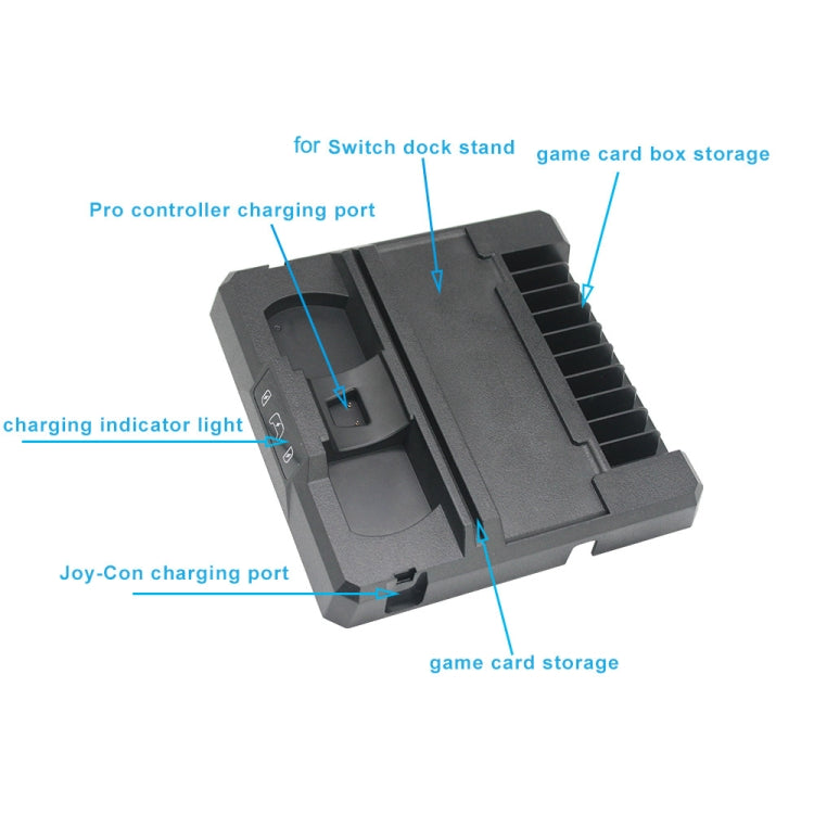 Multifunctional Game Console Handle Charging Base Storage Bracket For Nintendo Switch, S053