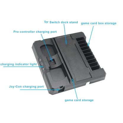 Multifunctional Game Console Handle Charging Base Storage Bracket For Nintendo Switch, S053