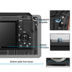 Alloy Rabbit Cage With Wooden Handle for Sony ZV-E10 Camera