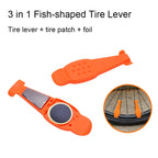 Multifunctional Bicycle Tire Changing Tool, Black, Red, Blue, Green, Orange, Black+5 Tire Patches, Green+5 Tire Patches, Orange+5 Tire Patches, Blue+5 Tire Patches, Red+5 Tire Patches