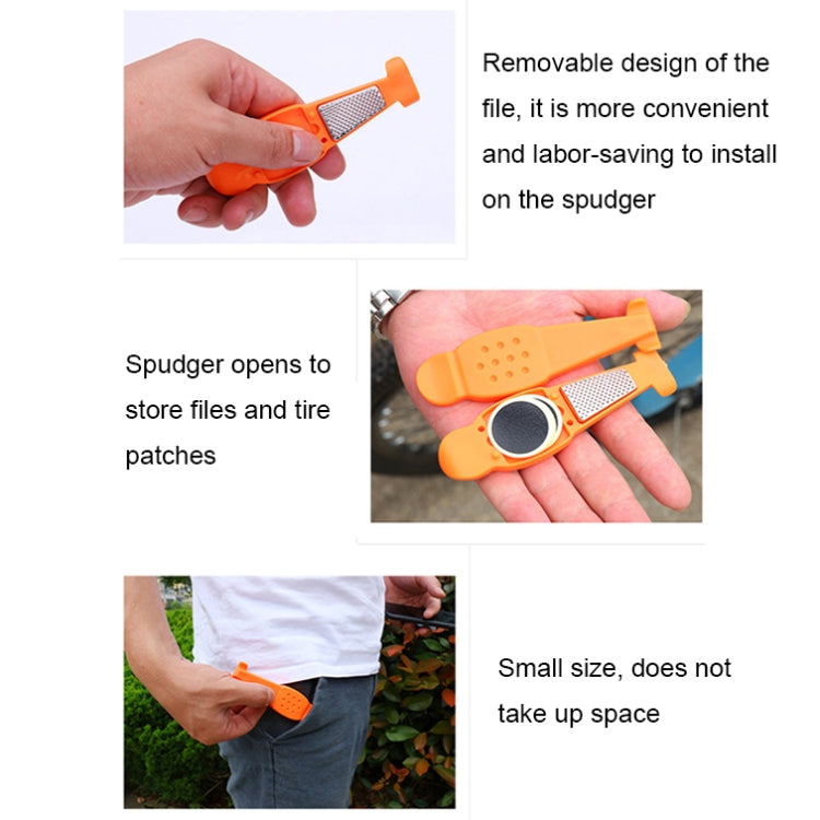 Multifunctional Bicycle Tire Changing Tool, Black, Red, Blue, Green, Orange, Black+5 Tire Patches, Green+5 Tire Patches, Orange+5 Tire Patches, Blue+5 Tire Patches, Red+5 Tire Patches