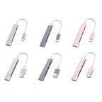 4 in 1 Mini Multifunctional Expanded Docking, Spec: Type-C/USB-C 3.0 (Silver), Type-C/USB-C 3.0 (Gray), Type-C/USB-C 3.0 (Pink)