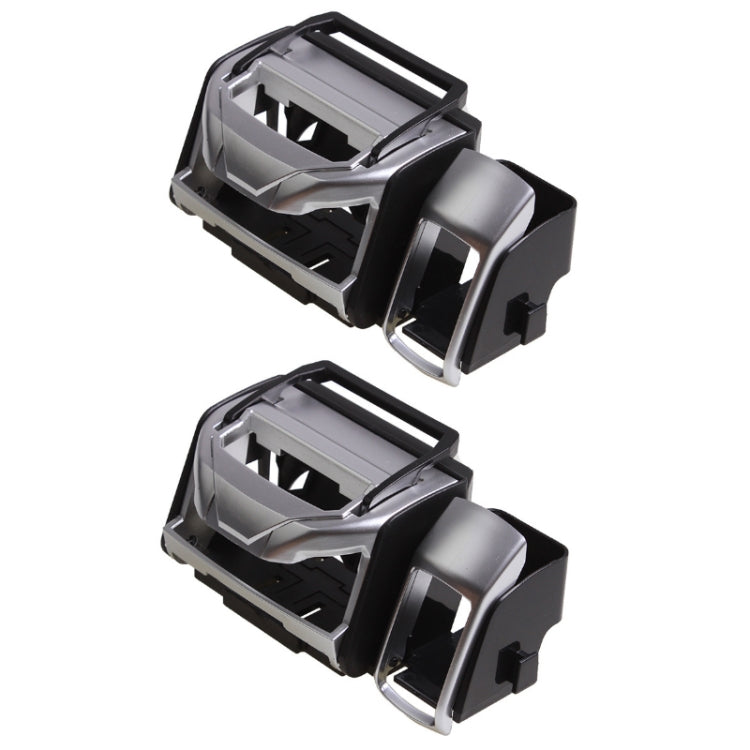 2 PCS SD-1012 Car Multifunctional Drink Holder Garbage Box, Silver, Blue, Black