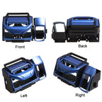 2 PCS SD-1012 Car Multifunctional Drink Holder Garbage Box, Silver, Blue, Black
