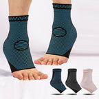 1pair Nylon Knitted Ankle Pads Compression Support Anti-Sprain Cycling Protective Gear, Blue S, Blue M, Blue L, Black S, Black M, Black L, White S, White M, White L