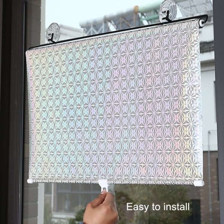 Suction Cup Car Shade Curtain Window Telescopic Roller Blind, Size: 50x125cm Silver Laser, 40x60cm Black Mesh, 50x125cm Silver Laser, 40x125cm Black Mesh, 45x125cm Silver Lyser, 40x60cm Silver Lyser, 40x125cm Silver Lyser, 45x125cm Black Mesh          ...