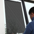 Suction Cup Car Shade Curtain Window Telescopic Roller Blind, Size: 50x125cm Silver Laser, 40x60cm Black Mesh, 50x125cm Silver Laser, 40x125cm Black Mesh, 45x125cm Silver Lyser, 40x60cm Silver Lyser, 40x125cm Silver Lyser, 45x125cm Black Mesh          ...