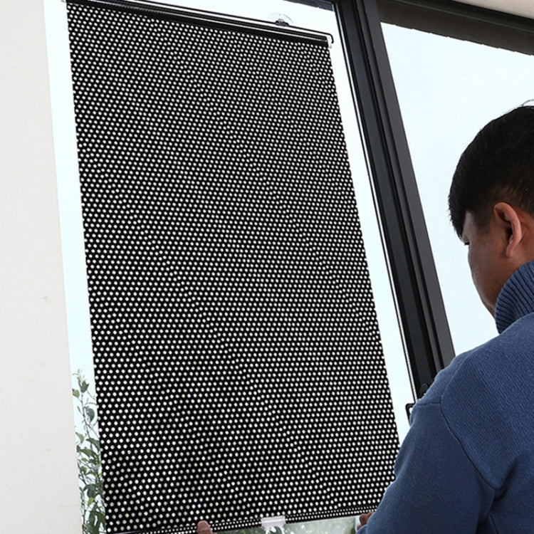 Suction Cup Car Shade Curtain Window Telescopic Roller Blind, Size: 50x125cm Silver Laser, 40x60cm Black Mesh, 50x125cm Silver Laser, 40x125cm Black Mesh, 45x125cm Silver Lyser, 40x60cm Silver Lyser, 40x125cm Silver Lyser, 45x125cm Black Mesh          ...