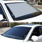 Suction Cup Car Shade Curtain Window Telescopic Roller Blind, Size: 50x125cm Silver Laser, 40x60cm Black Mesh, 50x125cm Silver Laser, 40x125cm Black Mesh, 45x125cm Silver Lyser, 40x60cm Silver Lyser, 40x125cm Silver Lyser, 45x125cm Black Mesh          ...