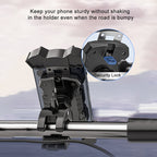 L101+M011 Outdoor Cycling Mechanical Locking Phone Holder, Gray, Black, Blue, Yellow, Red, Green, DIY Color