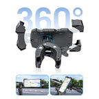 L101+M011 Outdoor Cycling Mechanical Locking Phone Holder, Gray, Black, Blue, Yellow, Red, Green, DIY Color