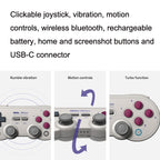 8Bitdo SN30ProG Vibration Burst Somatosensory Wireless Bluetooth Gamepad For Switch, SN30ProG