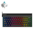 Ajazz K620T 62 Keys Bluetooth Wireless Dual Mode Mechanical Keyboard, Style:, Blue Shaft (Black), Pink Shaft (Black), Blue Shaft (White), Pink Shaft (White)
