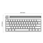 Ajazz K620T 62 Keys Bluetooth Wireless Dual Mode Mechanical Keyboard, Style:, Blue Shaft (Black), Pink Shaft (Black), Blue Shaft (White), Pink Shaft (White)