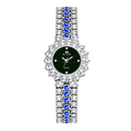 BS Bee Sister FA1580 Sparkling Full Diamond Watch Temperament Women Chain Watch, Golden Green, Golden Blue, Silver Blue, Rose Coffee