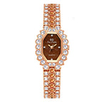 BS Bee Sister  FA1581 Niche Glitter Full Diamond Women Watch, Golden Green, Silver Blue, Rose Coffee, Silver Green