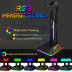 Dual USB RGB Color Changing Gaming Headset Stand