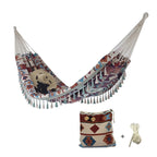 Jacquard Canvas Double Plus Hammock Outdoor Indoor Tassel Hammock, 705, 706