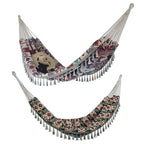 Jacquard Canvas Double Plus Hammock Outdoor Indoor Tassel Hammock, 705, 706