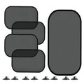 Non-Porous Suction Cup Car Mesh Sunshade, 5pcs/set
