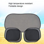 Non-Porous Suction Cup Car Mesh Sunshade, 5pcs/set
