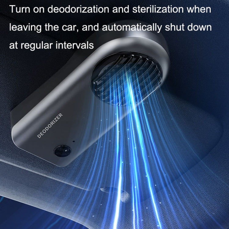 Car Mini Air Purifier Toilet Deodorant Shoe Cabinet Sterilizer, Air Purifier Grey