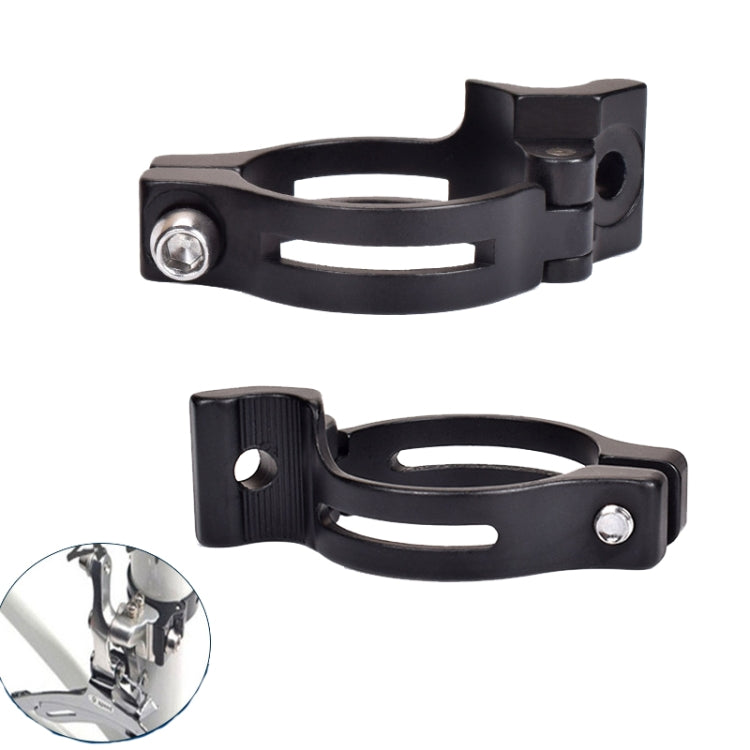 FMFXTR Bike Front Derailleur Clamp Straight Lock Turn to Clamp Converting Seat, Bike Front Derailleur Clamp 34.9mm, Bike Front Derailleur Clamp 31.8mm