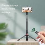 AB403 Live Broadcast Landing Integrated Telescopic Mobile Phone Triangle Bracket, Black, White, Black Red