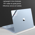 JRC 4 in 1 Top Cover Film + Full Support Film + Bottom Cover Film + Touch Film for Surface Laptop Go 12.4, Bright Platinum, Rose Gold, Sandstone Gold, Dark Space Grey, Ice Crystal Blue