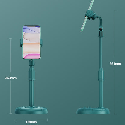 2 PCS Mobile Phone Live Bracket Computer Desktop Online Class Telescopic Overhead Frame, Mysterious Black, Cherry Blossom Pink, Snow White, Dark Green