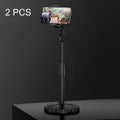 2 PCS Multifunctional Live Telescopic Mobile Phone Desktop Bracket, Classic Black, Ivory White, Dark Night Green, Active Orange, Noble Purple, Mint Green, Cherry Blossom Pink