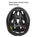 Unisex Cycling Bike One-piece Helmet, Blue Black, Yellow Black, Red Black, White Black, White Black Green, Fiber Black, White Orange