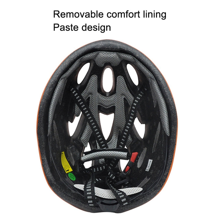 Unisex Cycling Bike One-piece Helmet, Blue Black, Yellow Black, Red Black, White Black, White Black Green, Fiber Black, White Orange