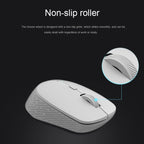 Rapoo M300G 1600DPI 3 Keys Laptop Office Silent Wireless Bluetooth Mouse, Deep Gray, Blue, Light Gray