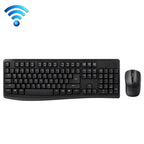 Rapoo X1800PRO 104 Keys Waterproof Multimedia Wireless Keyboard Mouse Set, Black, White