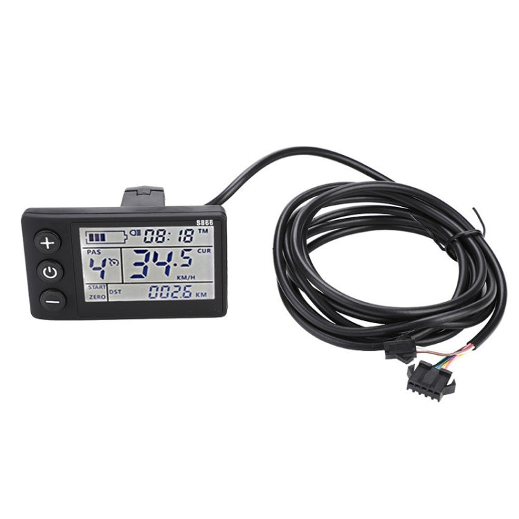 S866 Electric Bicycle Mountain Bike LCD Meter, B Type, A Type