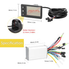 S866 A Type Electric Bicycle Universal Electric Bicycle Dashboard Set ,Specification:, A Type 36V / 48V, A Type 24V /36V
