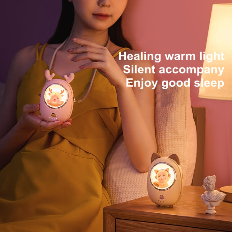 Children Hanging Neck Fan USB Handheld Light Glowing Mini Portable Fan, Children White, Children Pink, Children Yellow